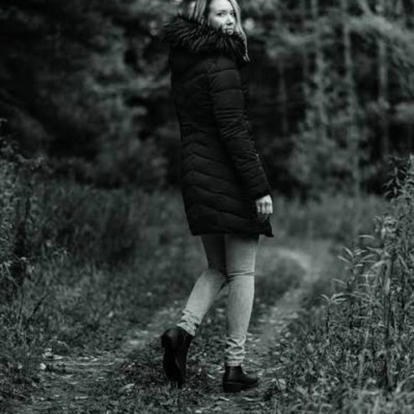 American Tall X Point Zero Tall Women's Parka in Cloud Grey - Picture 3 of 16